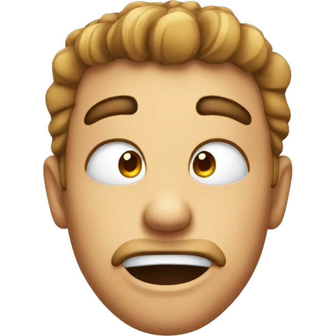 Embarrassing face emoji