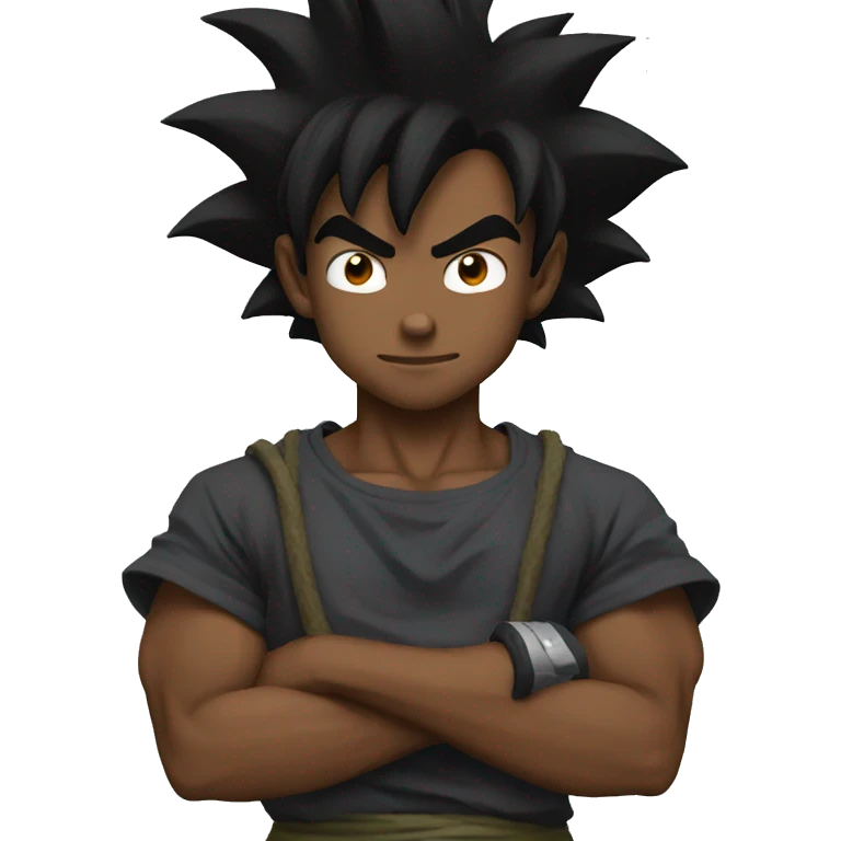 Black goku emoji