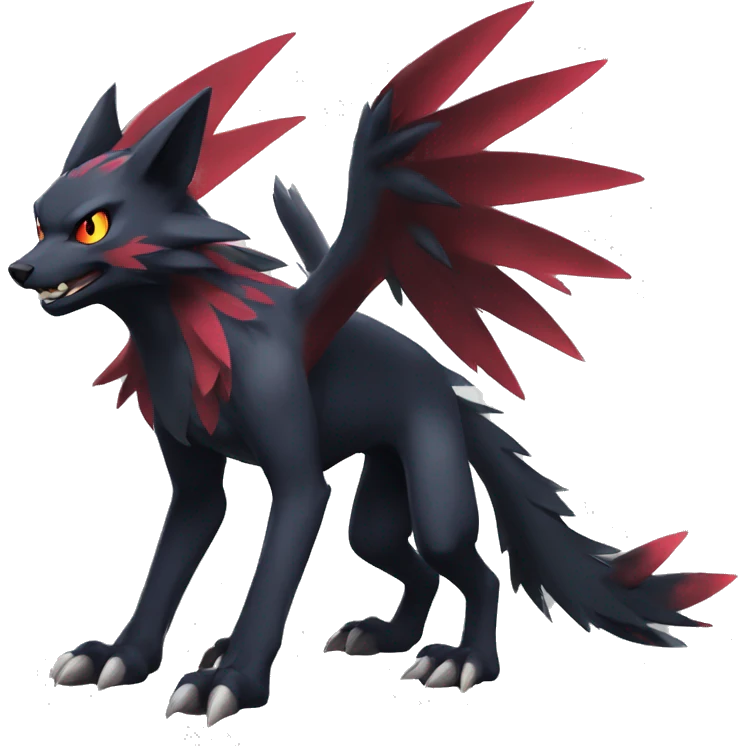 Nargacuga-Litten-Zoroark full body emoji
