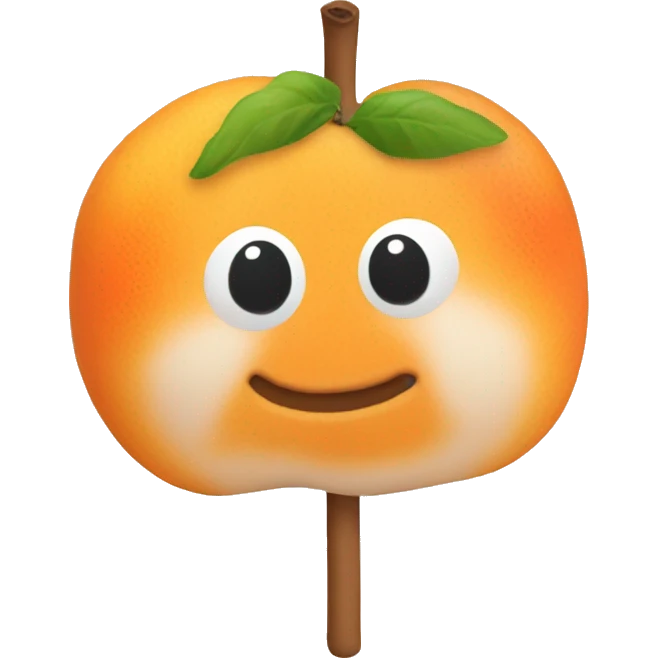 Mini apricot popdle emoji