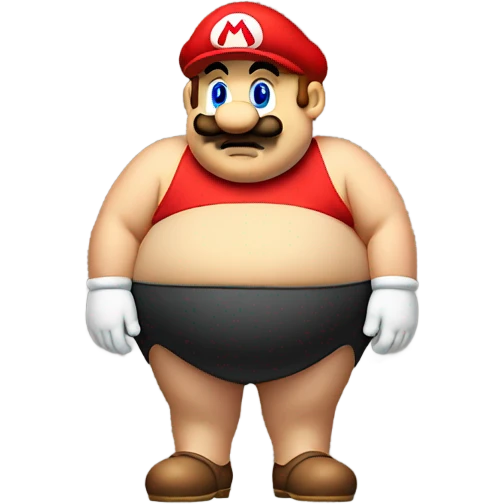 Fat mario Body emoji