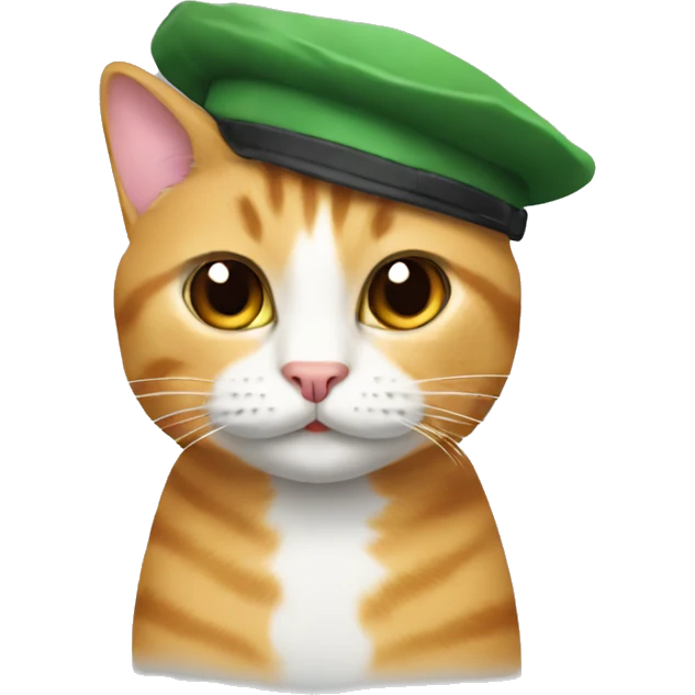 Cat in the cap emoji