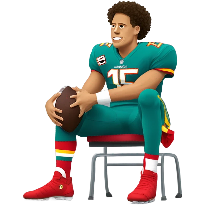 pat mahomes with a broken ankle emoji