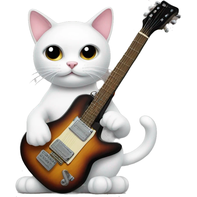 cat with guitar emoji