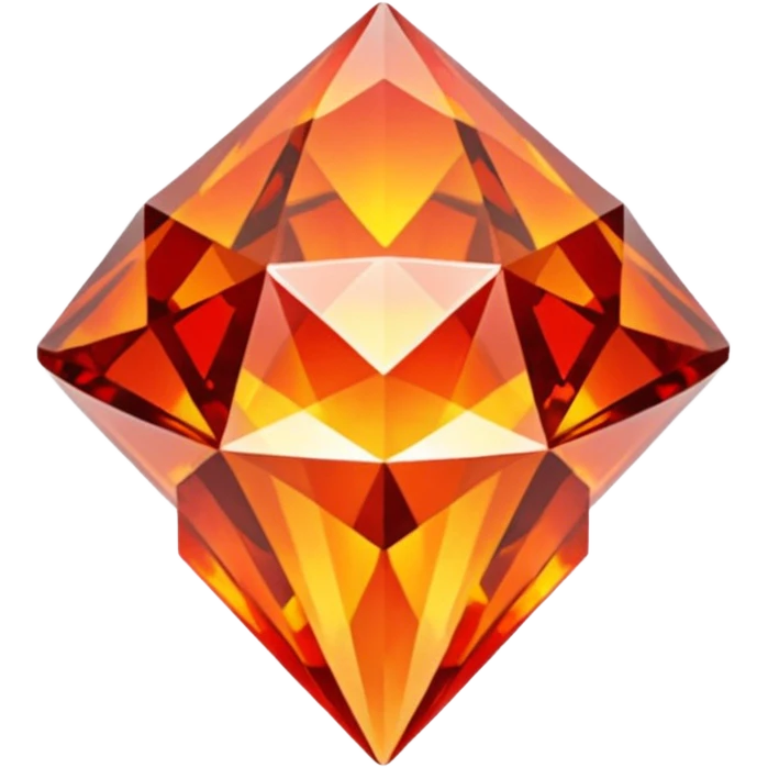 fire shaped diamond emoji