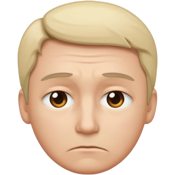 Sad face middle ringer emoji