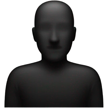 A black bar for redacting text emoji