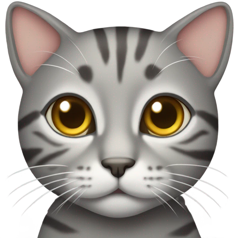 grey tabby cat emoji