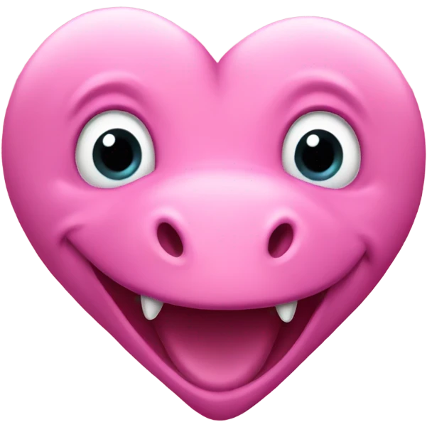 pink dino heart emoji