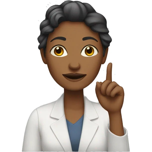 Atractiva mujer creativa emoji