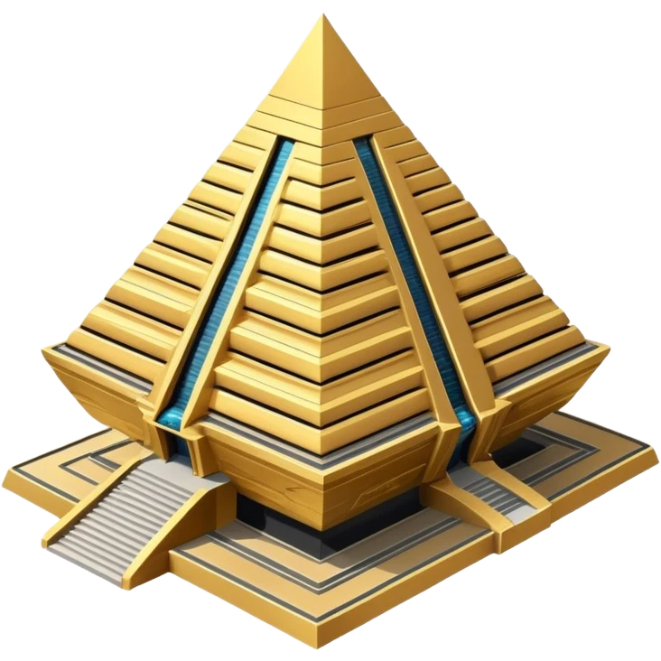 Annunaki spaceship, a massive floating ziggurat-like structure, blending ancient Sumerian aesthetics with high-tech propulsion systems emoji