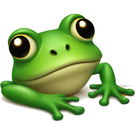 frog on table emoji