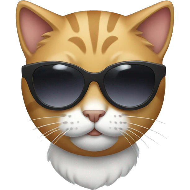 Cat with sunglasses emoji