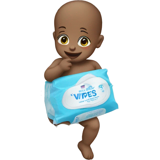 Baby wipes package emoji