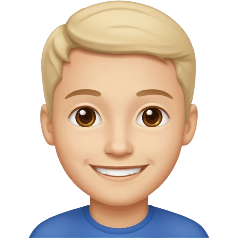 Smiling French person emoji