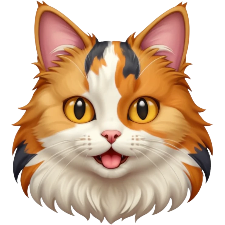 Cat cry and say meeee emoji