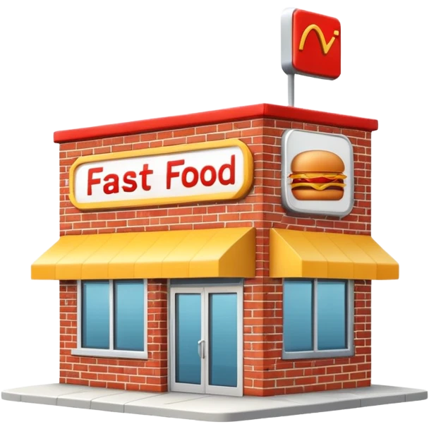 Fast food building emoji