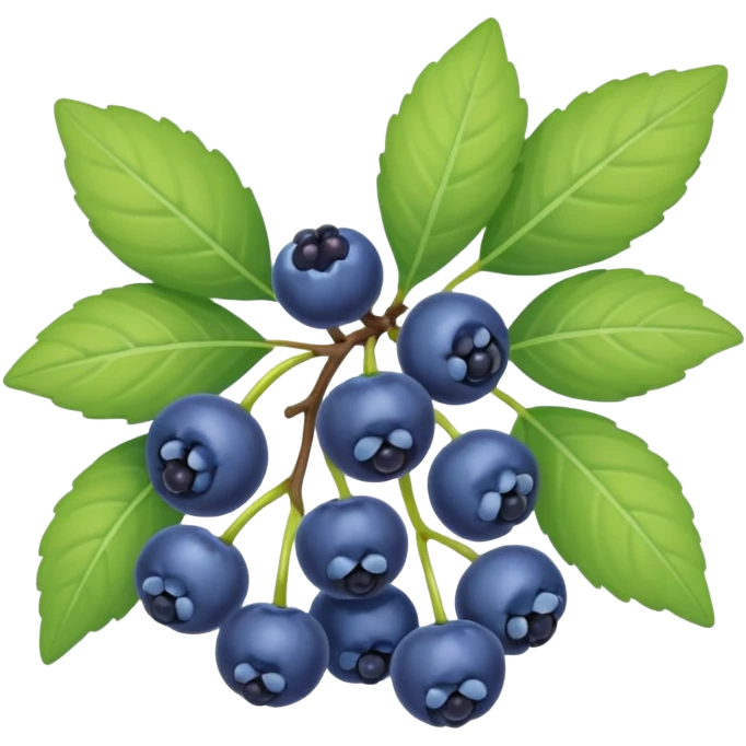 honeysuckle blue berries emoji