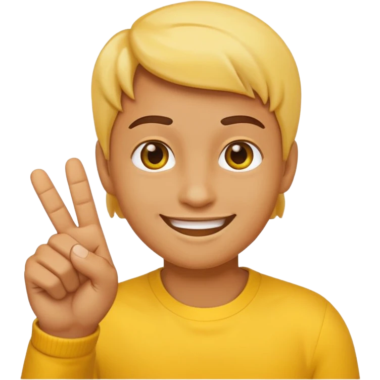 emoji face with a realistic finger-gun gesture emoji