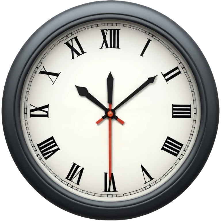 6:45 minutes in the clock emoji