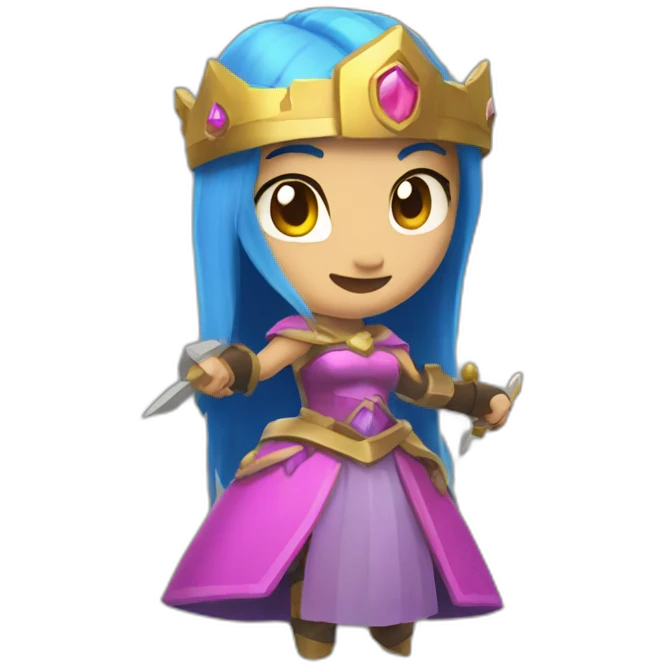 Clash Royale princess emoji