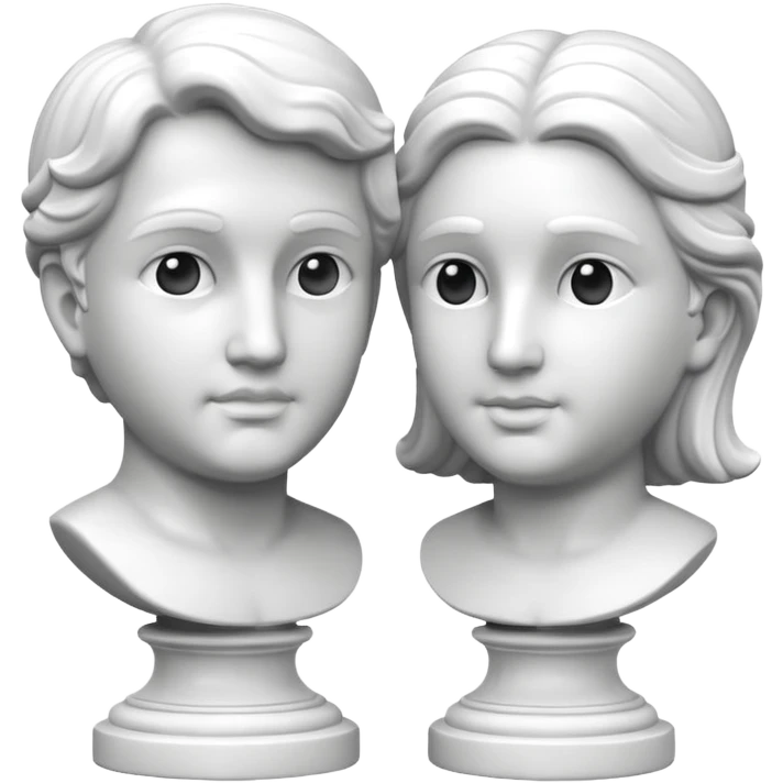Marble sculptures emoji