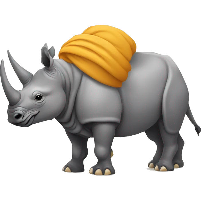 Sikh one horned rhino  emoji
