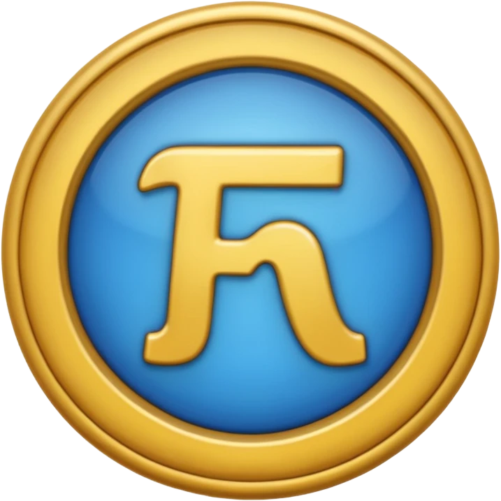 Um emoji do símbolo de π (pi) com o número 3,14 em baixo do símbolo emoji