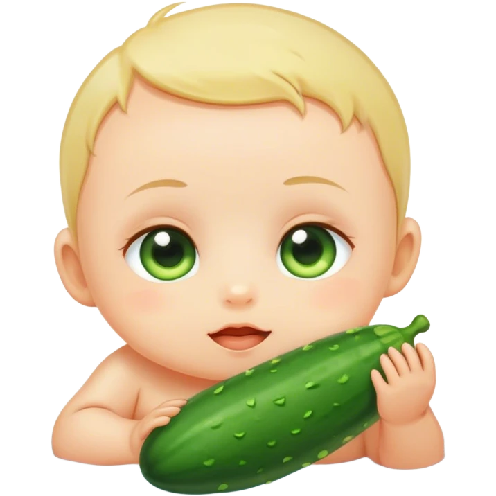 Baby spa day cucumber eyes  emoji