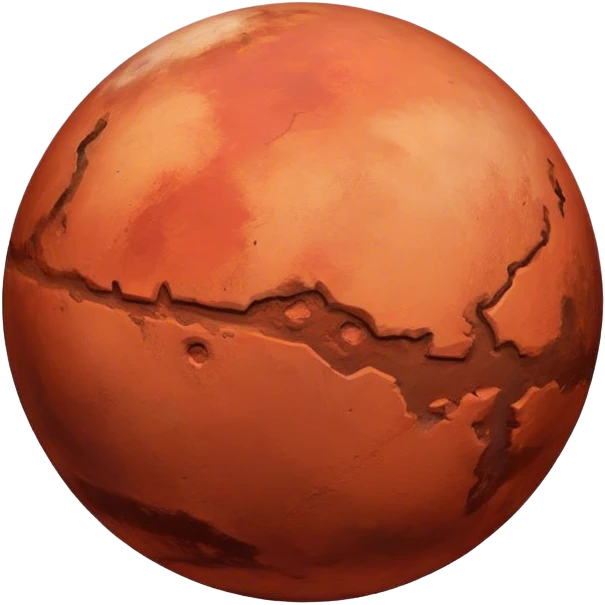 Planet Mars emoji