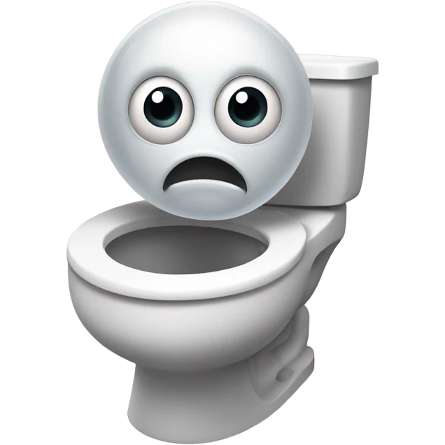 skibidi toilet mans face in toilet emoji