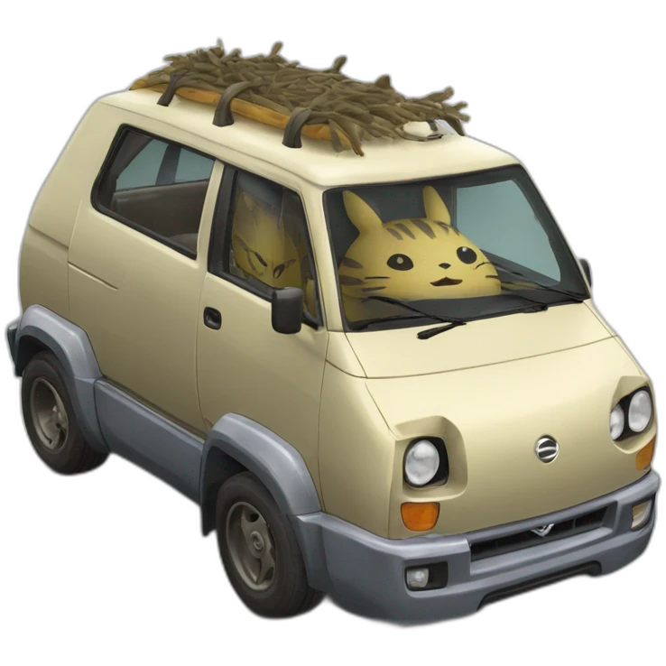 nissan-r32-fused-with-totoro-catbus emoji