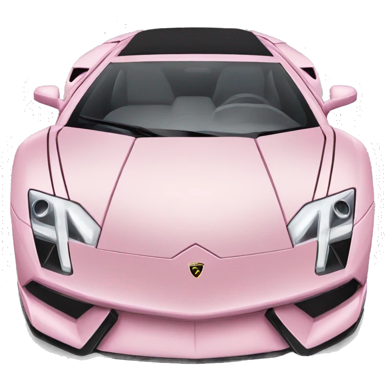 light pink car Lamborghini  emoji