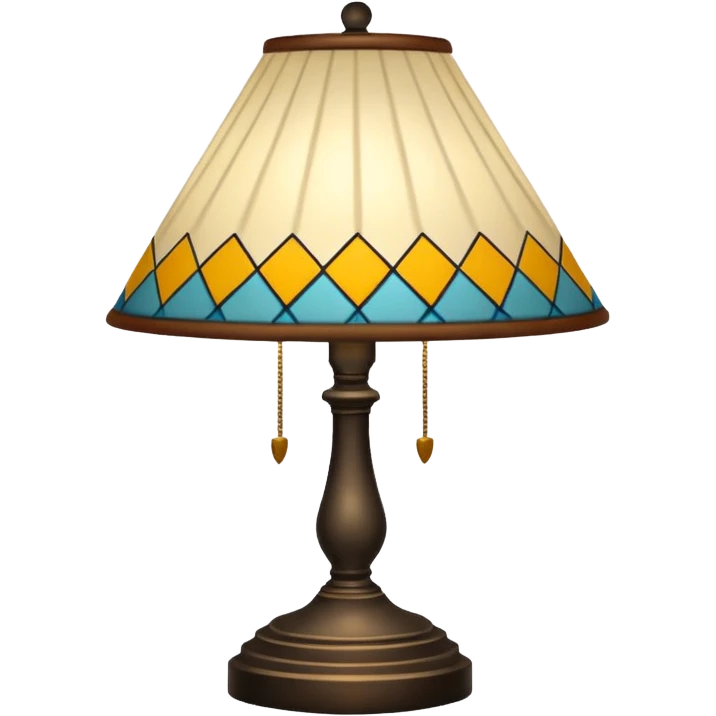 patterned lamp emoji