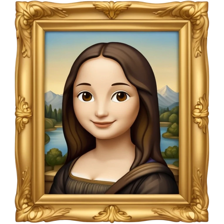 mona lisa in frame emoji