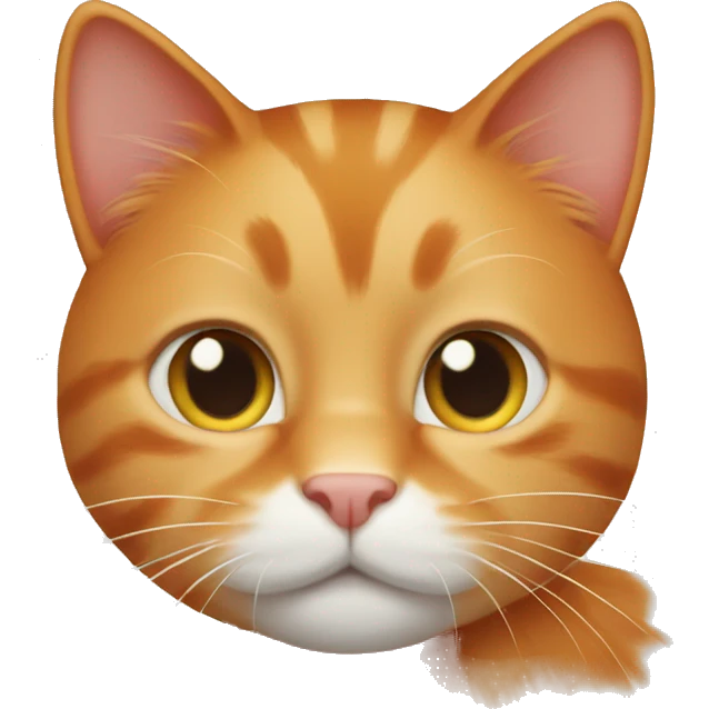 Ginger cat no white  emoji
