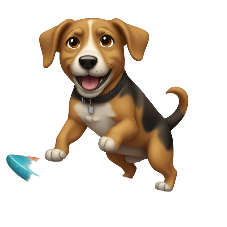 Perro surfeando emoji