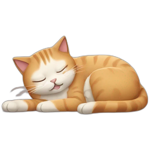 super sleepy cat emoji