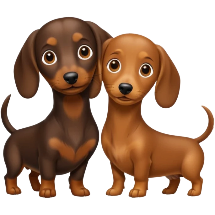 Perros salchicha emoji