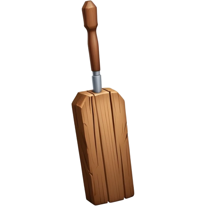 wooden stake emoji