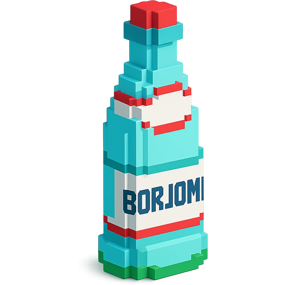 бутылка borjomi, no background emoji