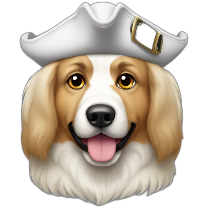 Pyrenees mountain dog White pirate costum emoji