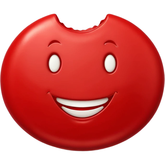 a babybel cheese character with a smiling face emoji