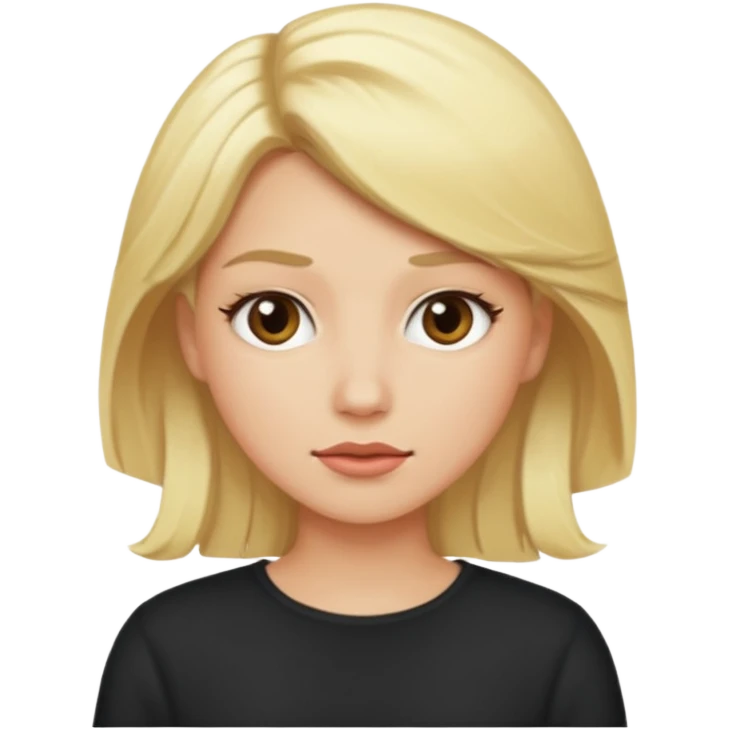 blonde hair color sassy emoji