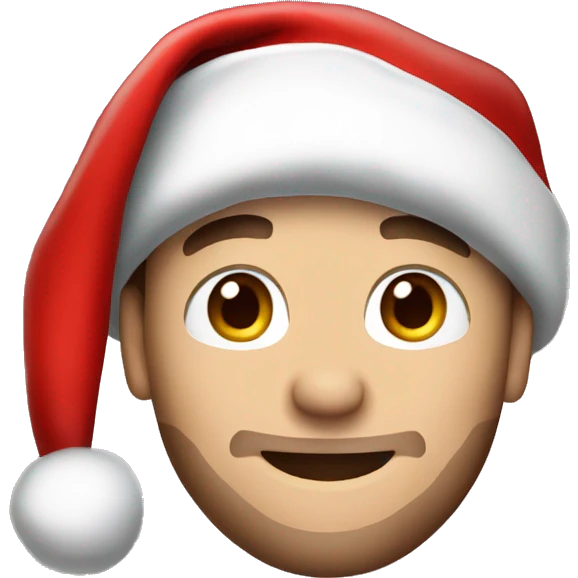 Liam Payne wearing santa hat emoji