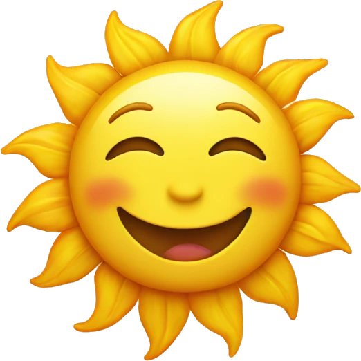 happy sun emoji