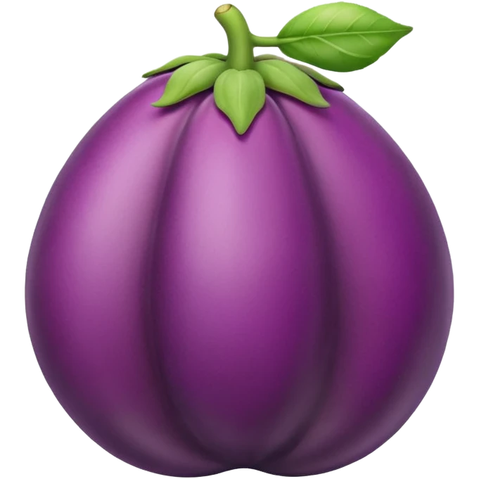 eggplant going into peach  emoji