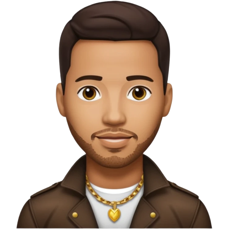 Romeo Santos with dark brown hair emoji