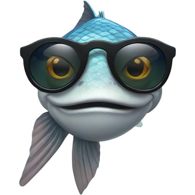 Fish wearing sunglasses  emoji