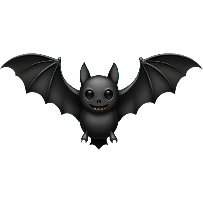 bat hallowen consept emoji